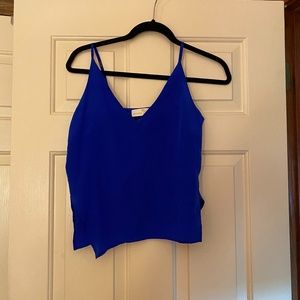 Amanda Uprichard blue top 100% SILK